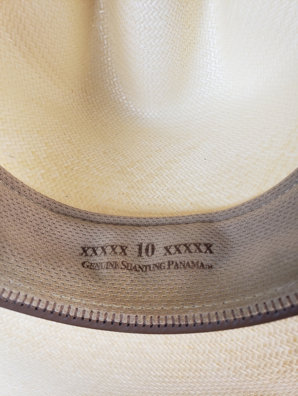 Resistol 10X Cattleman Genuine Shantung Straw Cowboy Hat in size 7-1/4 - Picture 9 of 16